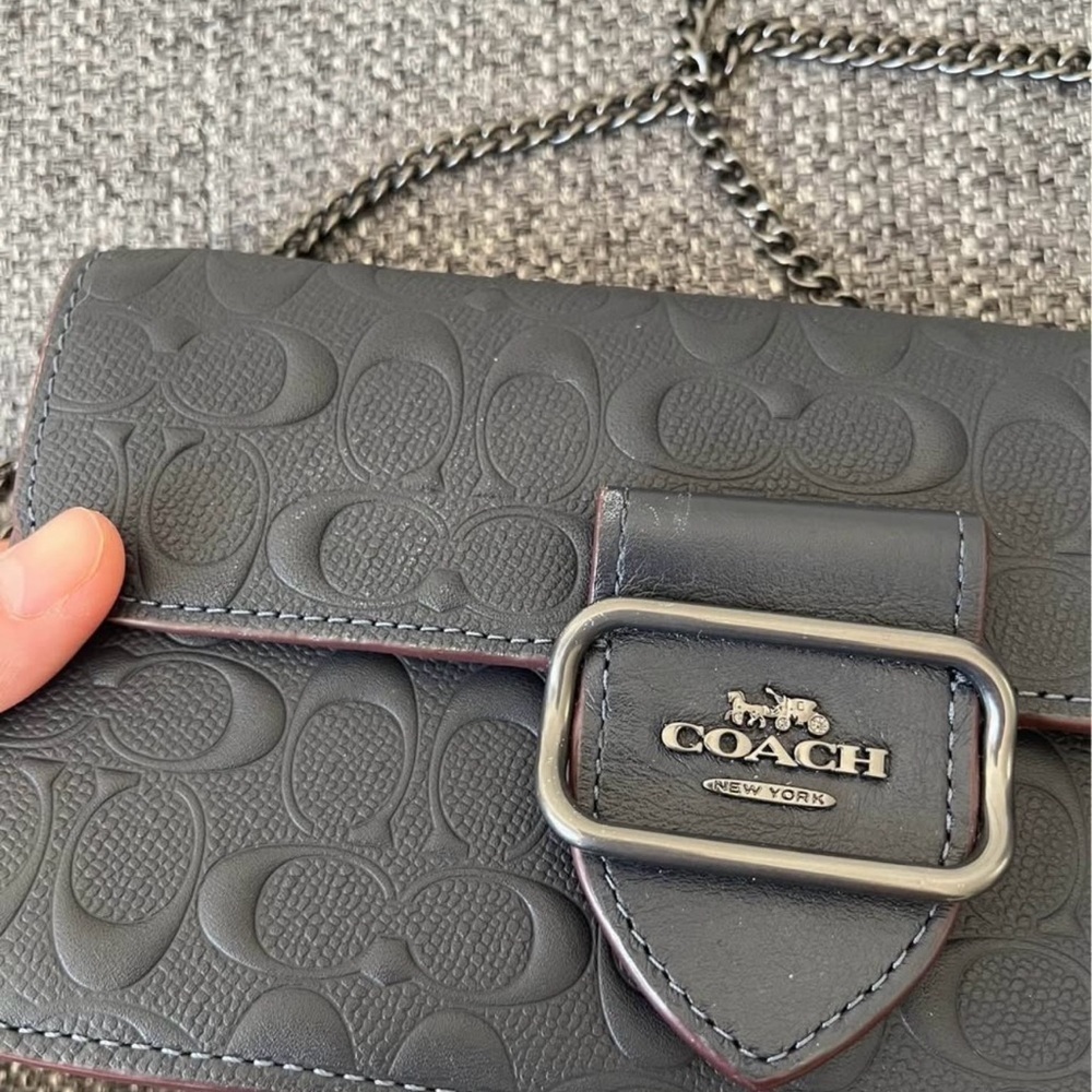 Coach navy blue crossbody leather bag - Picture 7 of 7
